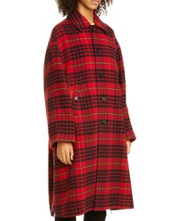 Undercover Plaid Oversize Wool Coat