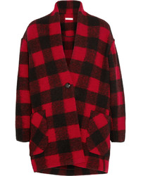 Etoile Isabel Toile Isabel Marant Gabrie Plaid Wool Blend Coat, $530 | NET-A-PORTER.COM Lookastic