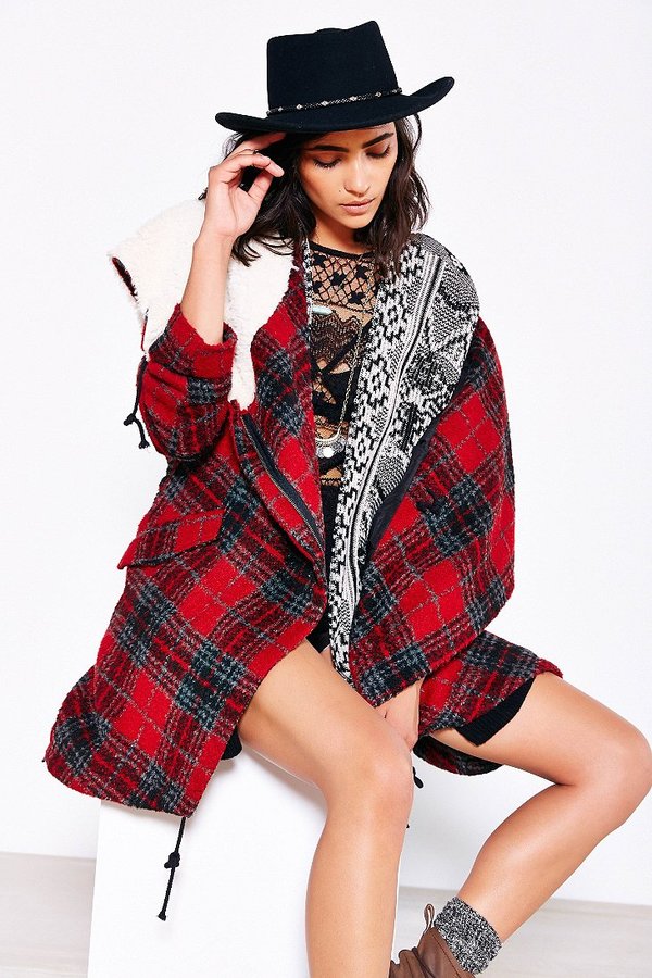 Urban outfitters hotsell blanket jacket