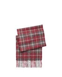 Red Plaid Cotton Scarf