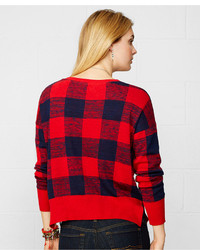 Denim & Supply Ralph Lauren Long Sleeve Buffalo Check Sweater