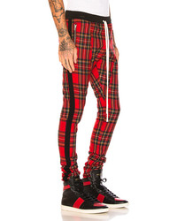 Fear Of God Tartan Wool Plaid Trousers In Redcheckered Plaid
