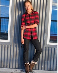 Athleta Fin Creek Flannel Top