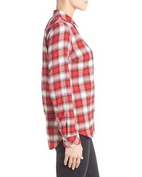 KUT from the Kloth Collin Woven Plaid Shirt
