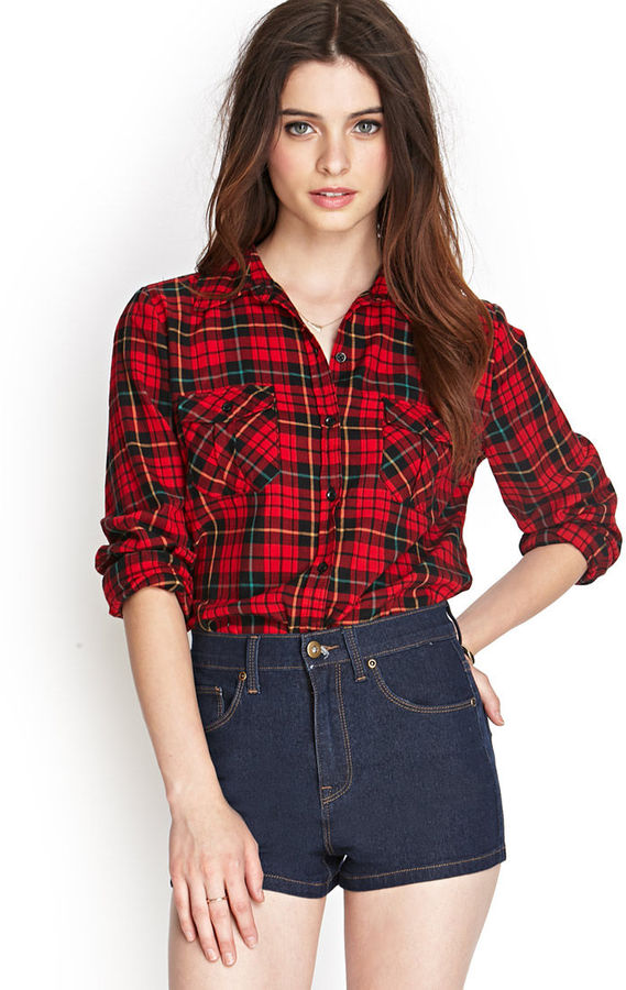 Forever 21 Classic Tartan Plaid Shirt | Where to buy & how to wear