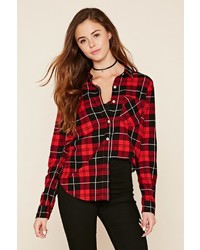 Forever 21 Plaid Collared Shirt