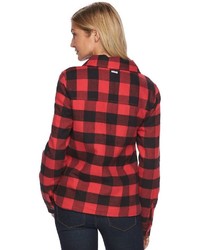 Columbia Powder Peak Plaid Flannel Shirt Jacket