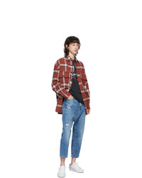 R13 Red Oversized Shirt