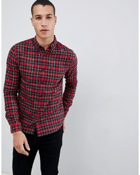 Burton Menswear Regular Fit Oxford Shirt In Tartan