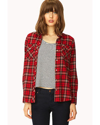 Forever 21 Rodeo Ready Plaid Shirt