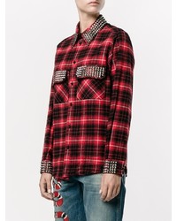 Gucci Studded Plaid Shirt