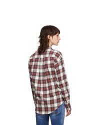 Dsquared2 Red Plaid Easy Dean Shirt
