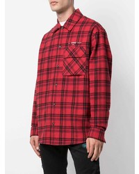 Off-White Arrow Checked Flannel Shirt