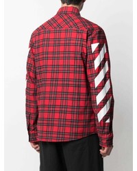Off-White Diag Checked Flannel Shirt