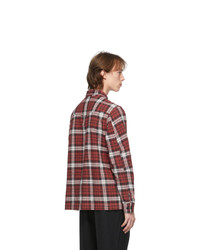 Officine Generale Red Check Barry Shirt