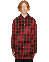 Undercoverism Red Long Check Shirt