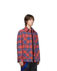Gucci Red And Blue Disney Edition Check Jacket