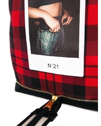 N°21 N21 Tartan Photograph Print Tote Bag