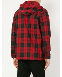 Undercover Checked Hooded Shirt