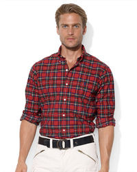 Polo Ralph Lauren Classic Fit Plaid Brushed Oxford Shirt, $89 | Lord &  Taylor | Lookastic