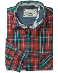 Vintage 1946 Cotton Bedford Plaid Shirt Long Sleeve