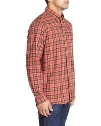 Cutter & Buck Ellison Regular Fit Long Sleeve Plaid Sport Shirt