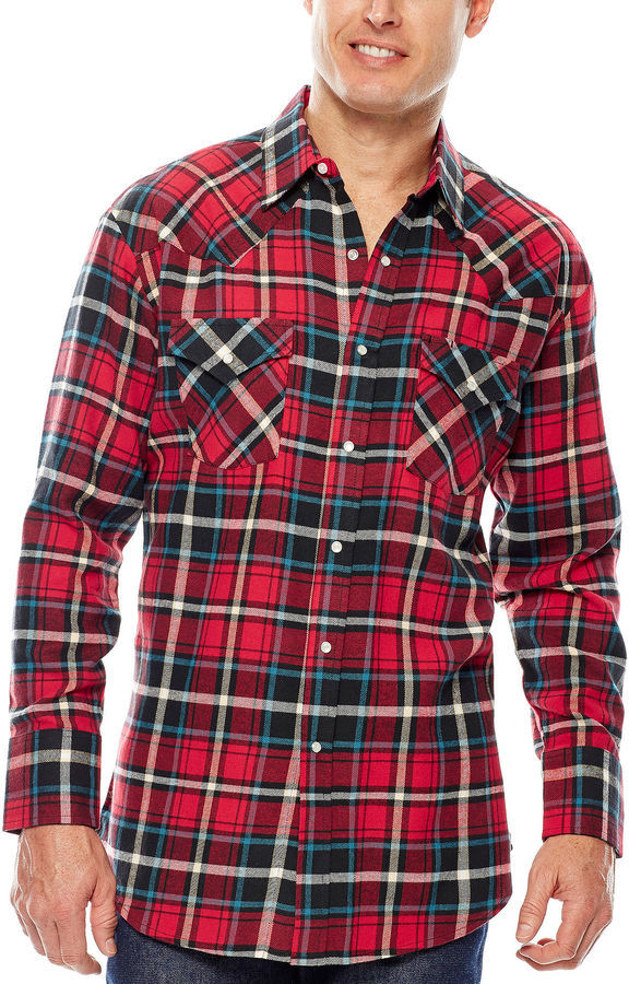 Ely Cattleman Flannel Snap Shirt, $34 