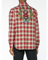 Gucci Embroidered Vintage Checked Shirt