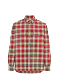 Gucci Embroidered Vintage Checked Shirt