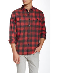 Grayers Heritage Plaid Long Sleeve Flannel Regular Fit Shirt