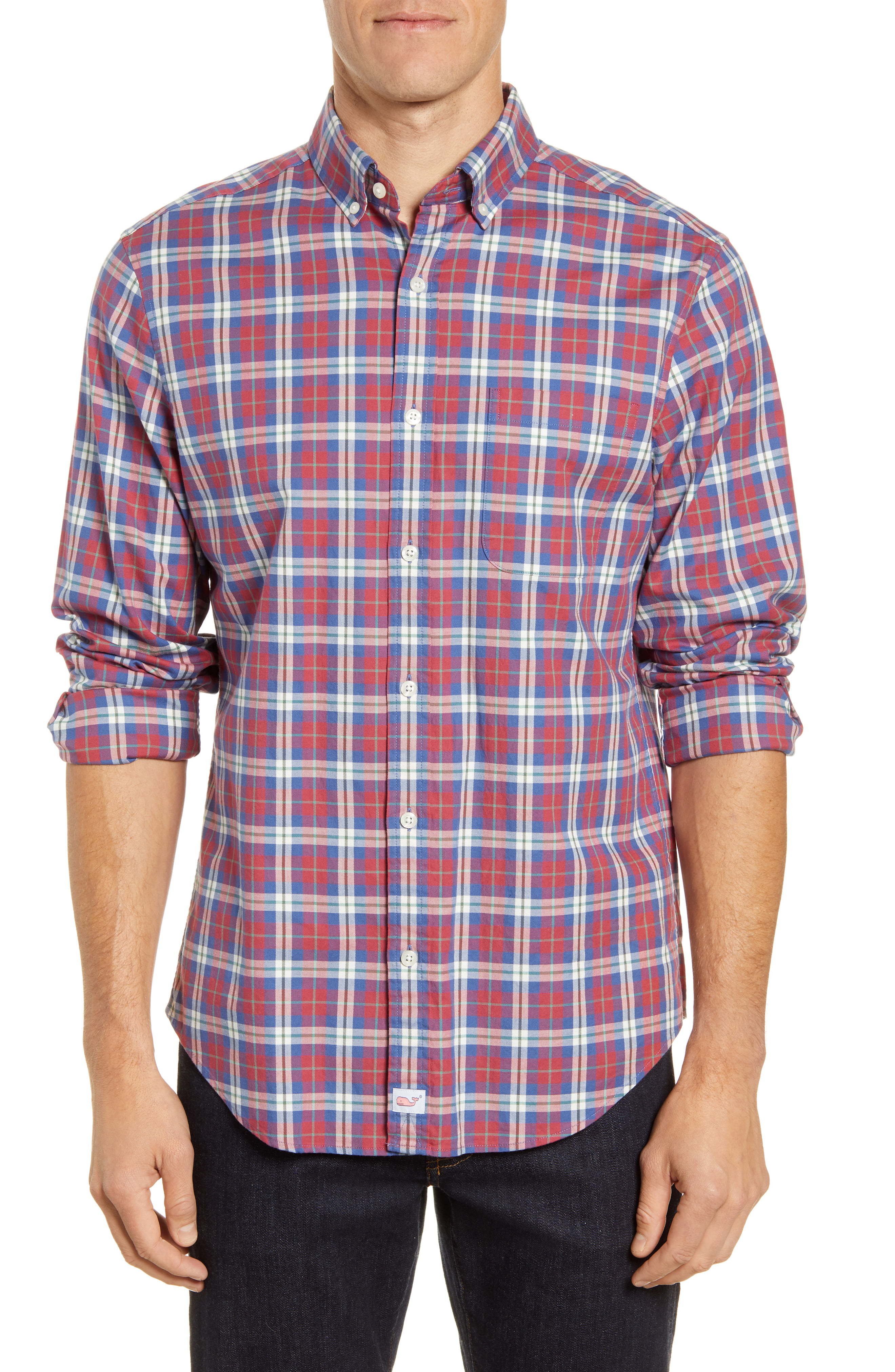 Vineyard Vines Murray Classic Fit Plaid Stretch Flannel Shirt, $98 ...