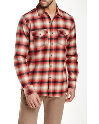 Micros Rainier Plaid Long Sleeve Regular Fit Shirt