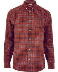 River Island Red Check Flannel Shirt