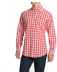 Scott Barber Andrew Linen Shirt Hidden Button Down Collar Long Sleeve