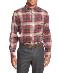 Nordstrom Shop Regular Fit Plaid Flannel Sport Shirt