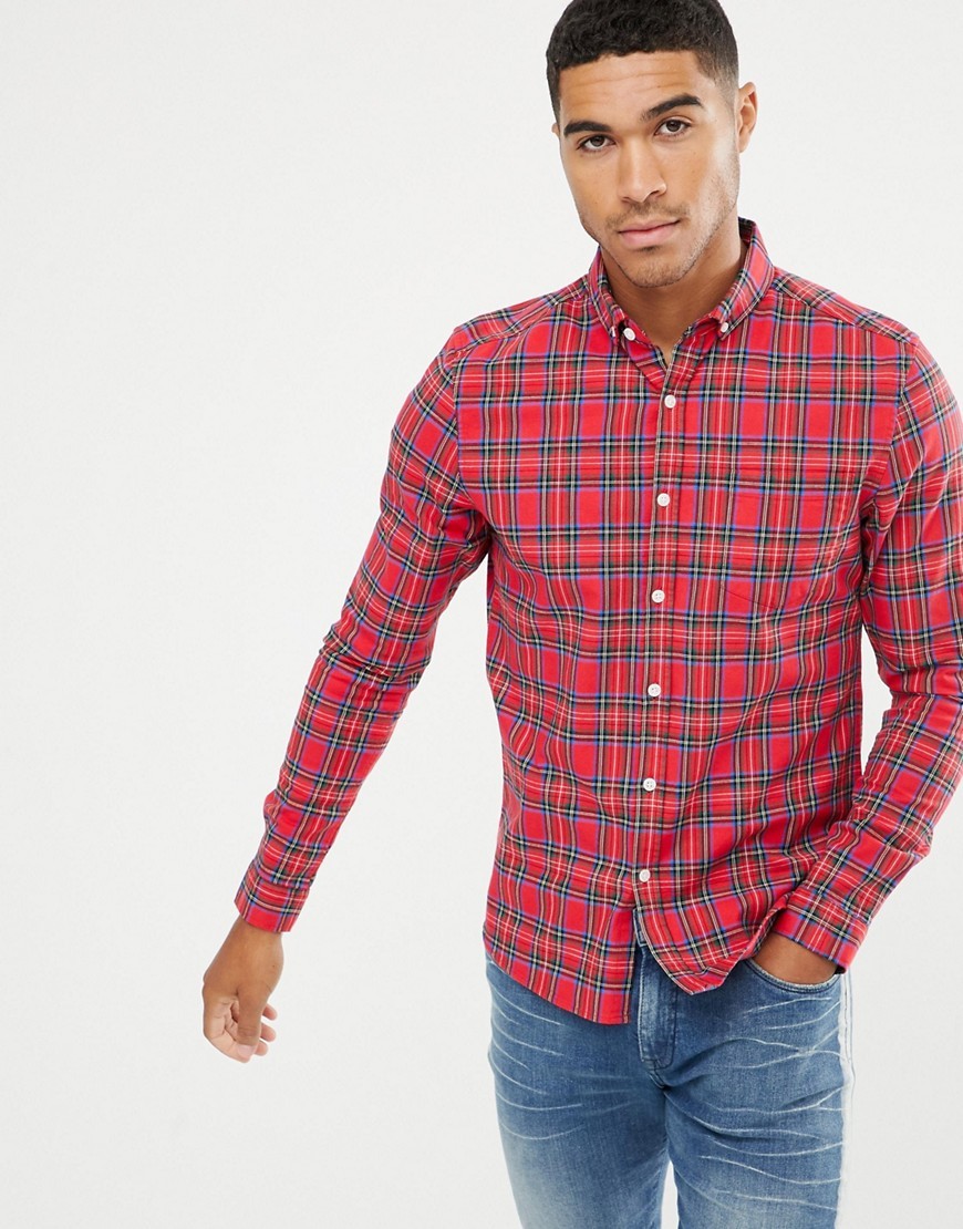 red plaid jeans mens