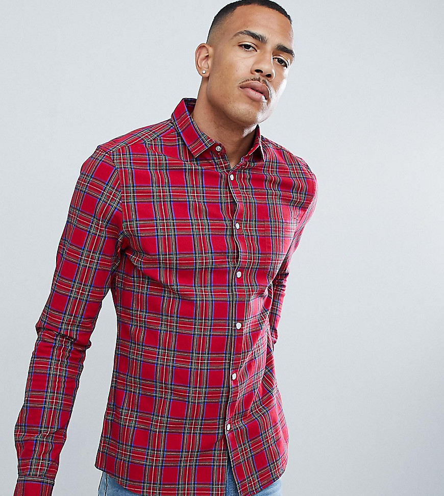 asos tartan shirt