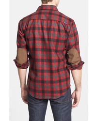 Pendleton Trail Fitted Plaid Wool Flannel Shirt