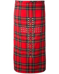 Comme des Garcons Comme Des Garons Vintage Embellished Tartan Skirt