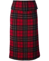 Comme des Garcons Comme Des Garons Vintage Tartan High Waisted Skirt