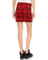 Getting Back To Square One Plaid Miniskirt