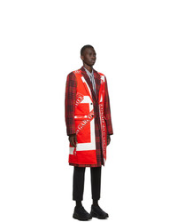 Comme Des Garcons Homme Plus Red Tartan Katsuragi Coat