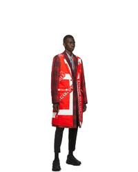 Comme Des Garcons Homme Plus Red Tartan Katsuragi Coat
