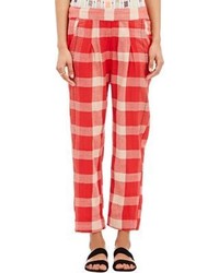 Red Plaid Pajama Pants