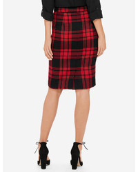The Limited Plaid Pencil Skirt