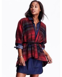 Old Navy Open Front Wool Blend Poncho