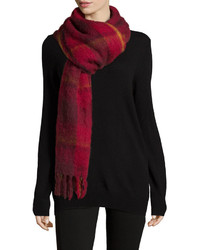 Marc by Marc Jacobs Blanket Plaid Knit Scarf