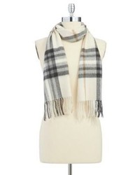 Lord & Taylor Cashmere Plaid Scarf