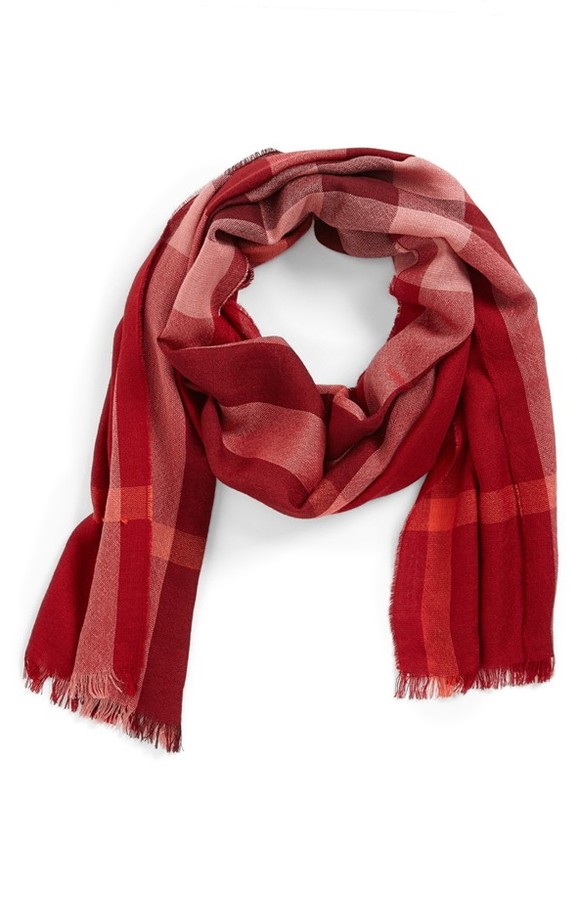 Burberry Check Scarf, $350 | Nordstrom | Lookastic