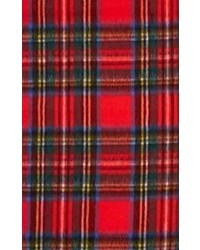 Drakes Drakes Plaid Flannel Scarf Red